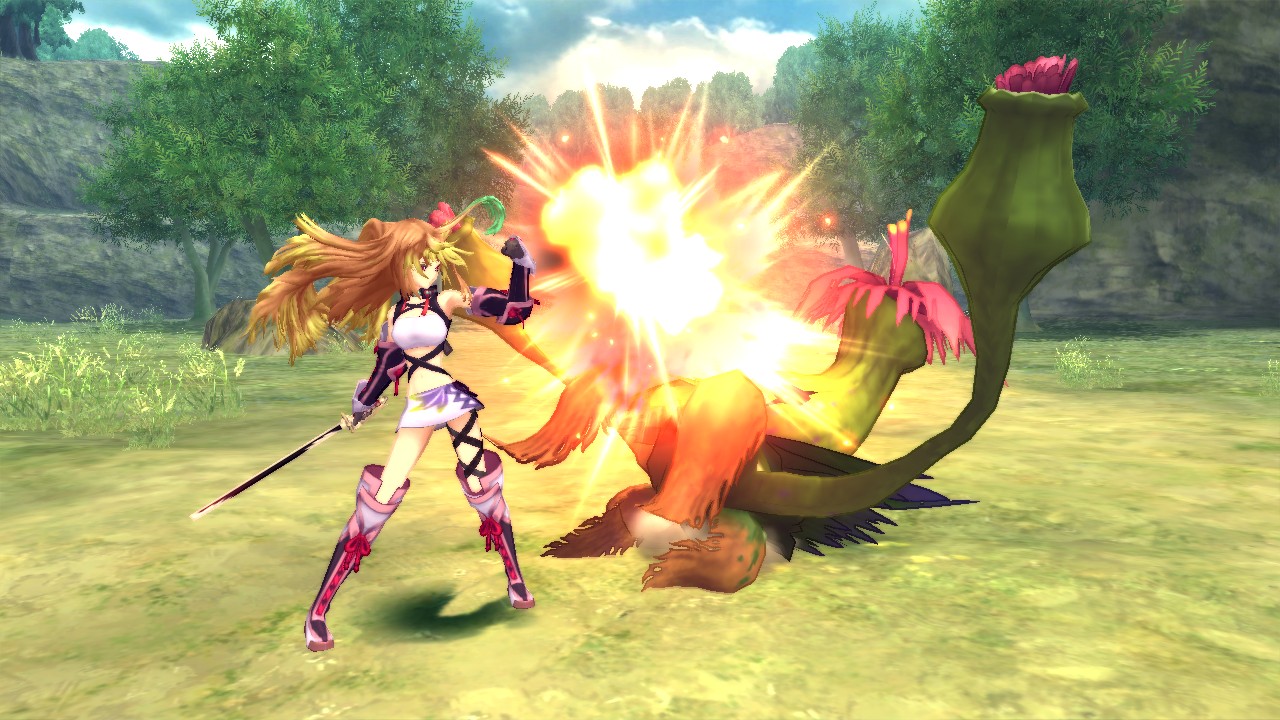 短壓術按鈕會無詠唱發動「魔技」火焰炸裂