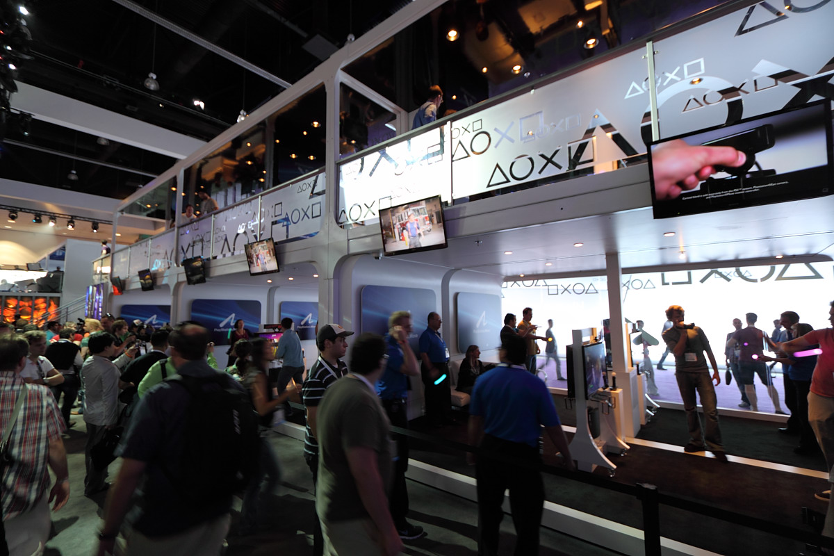 位置與去年相同的 PlayStation Move 試玩區