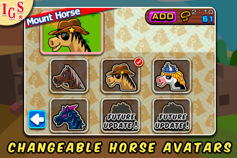 華麗的紙娃娃系統可以裝扮出各式各樣的有型馬匹