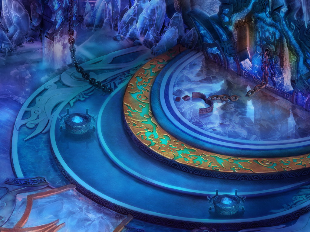 玄火壇地宮四層竟是寒冰密布,與前三層炙熱景象迥然不同