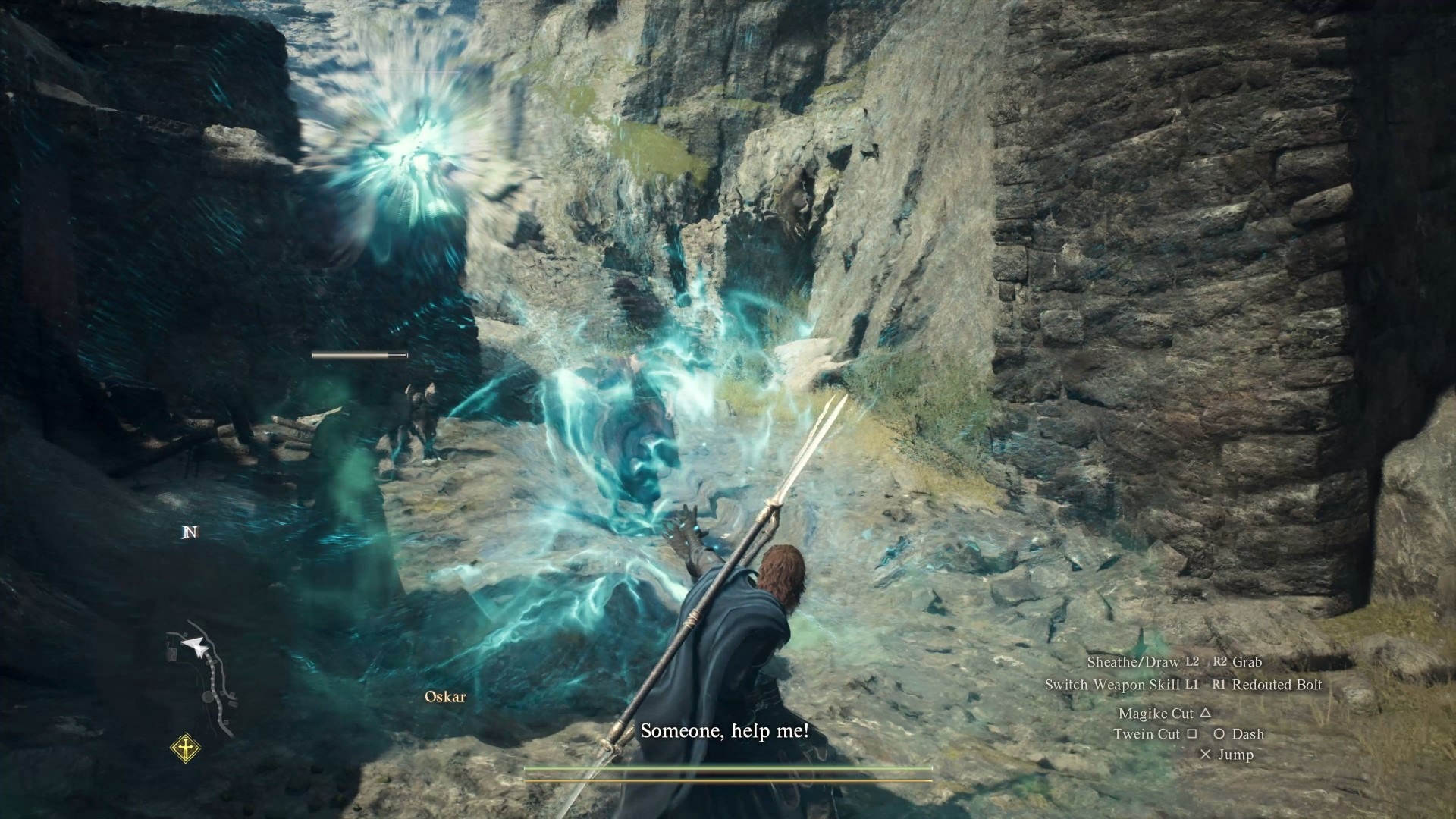 以「封印的魔彈」命中鳥身女妖,再以追加輸入的「剎那追擊」傳送過去。一瞬間就可以接近貼近到身邊 image