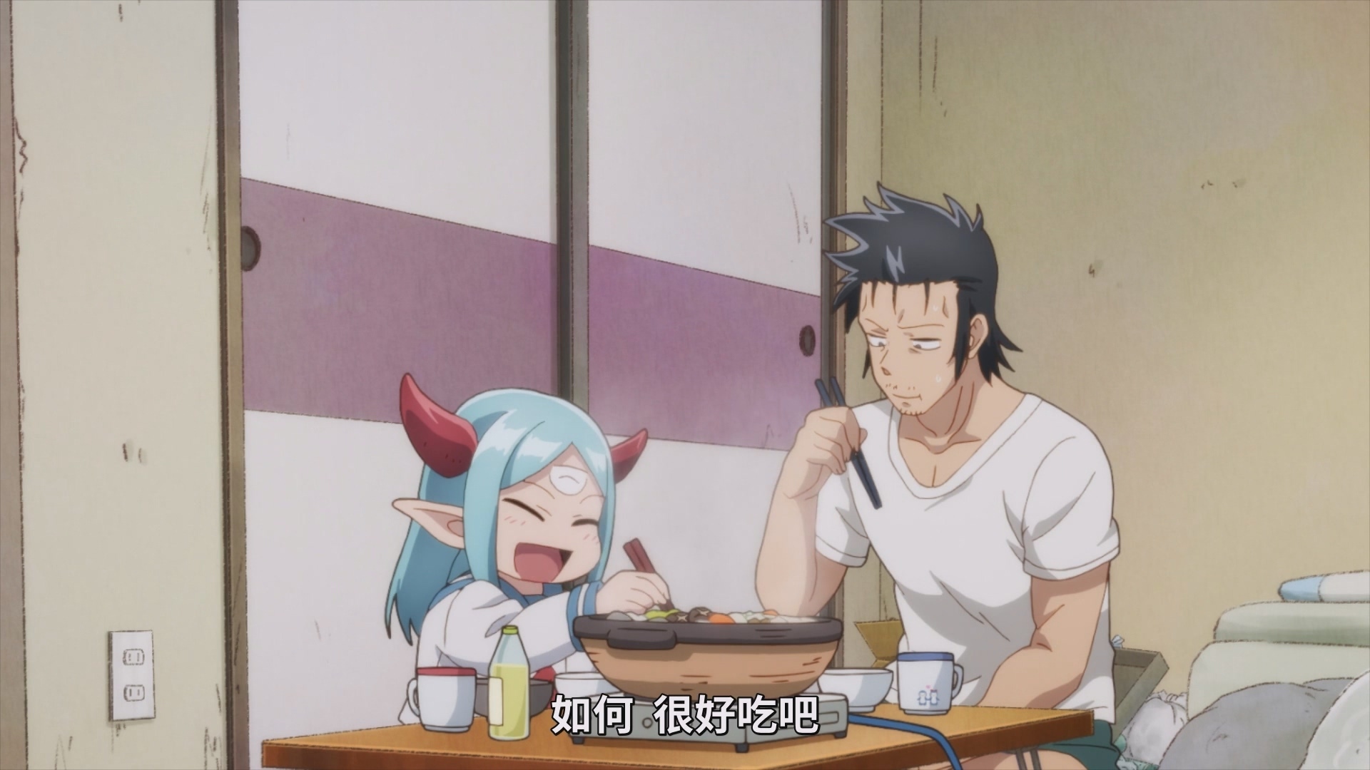 突然就帶著凳子跟菜回來了,這魔王是不是有點婆!? image