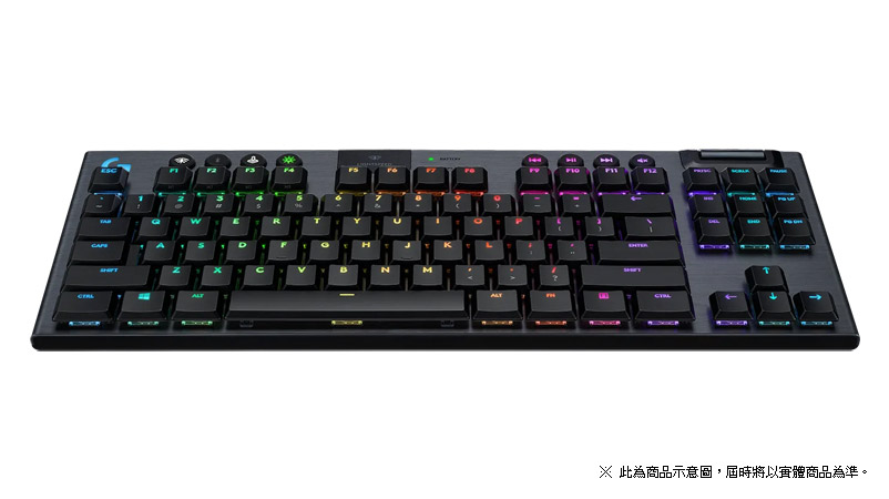 羅技G913 TKL Lightspeed 無線RGB 機械式遊戲鍵盤（黑，茶軸）（活動