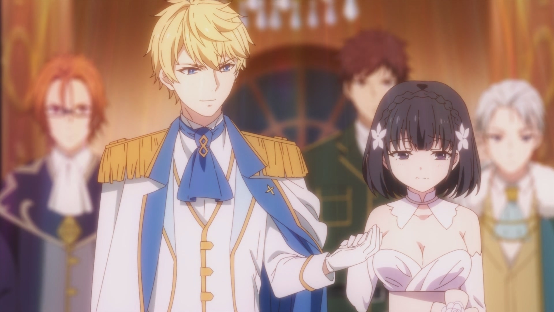 在晚會的入口,獨自一人等待亞爾加德到來的尤菲莉亞,最後看到的是帶著蕾妮出現的亞爾加德 image