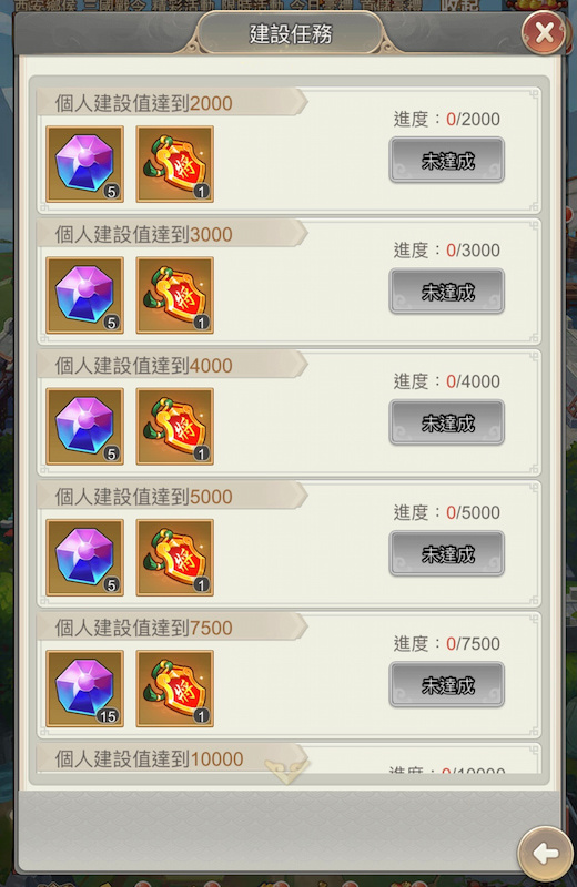 完成建設任務可前往建設商店兌換獎勵 image