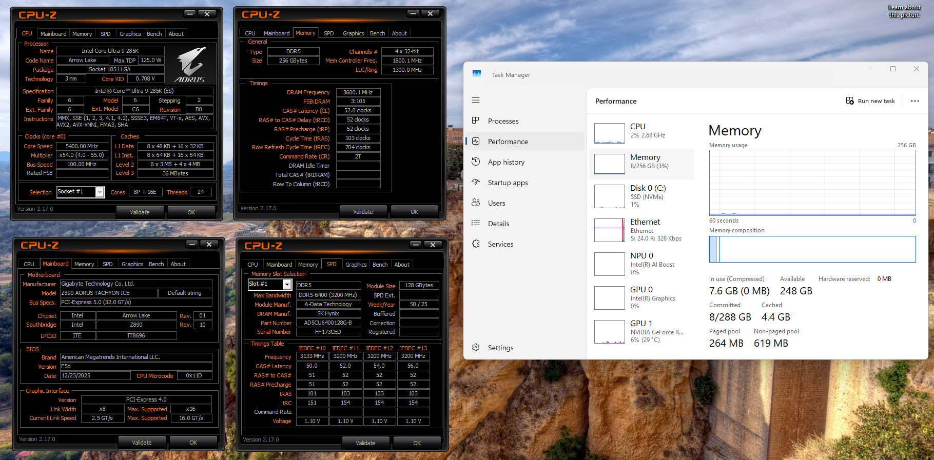 技嘉宣佈突破性DDR5 CQDIMM技術支援256GB 7200MT/s高效能