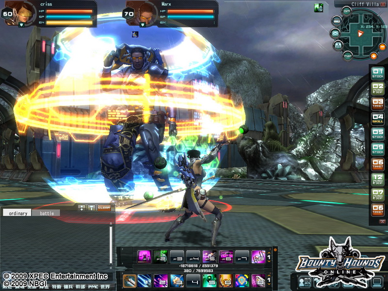 充滿聲光效果的戰鬥