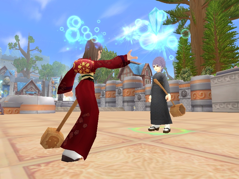 透過潑水,可以洗去所有霉運