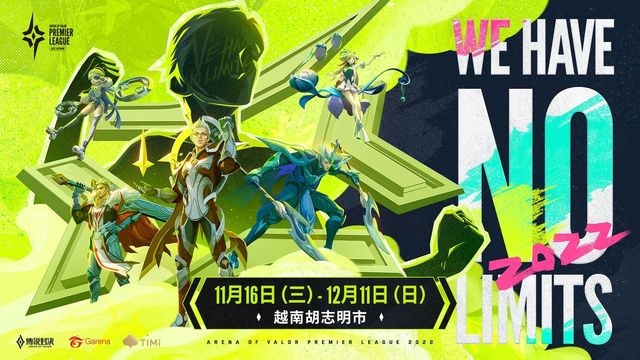 《傳說對決》APL 2022 11 月於越南開賽 全球 12 支勁旅角逐冠軍《Arena of Valor》