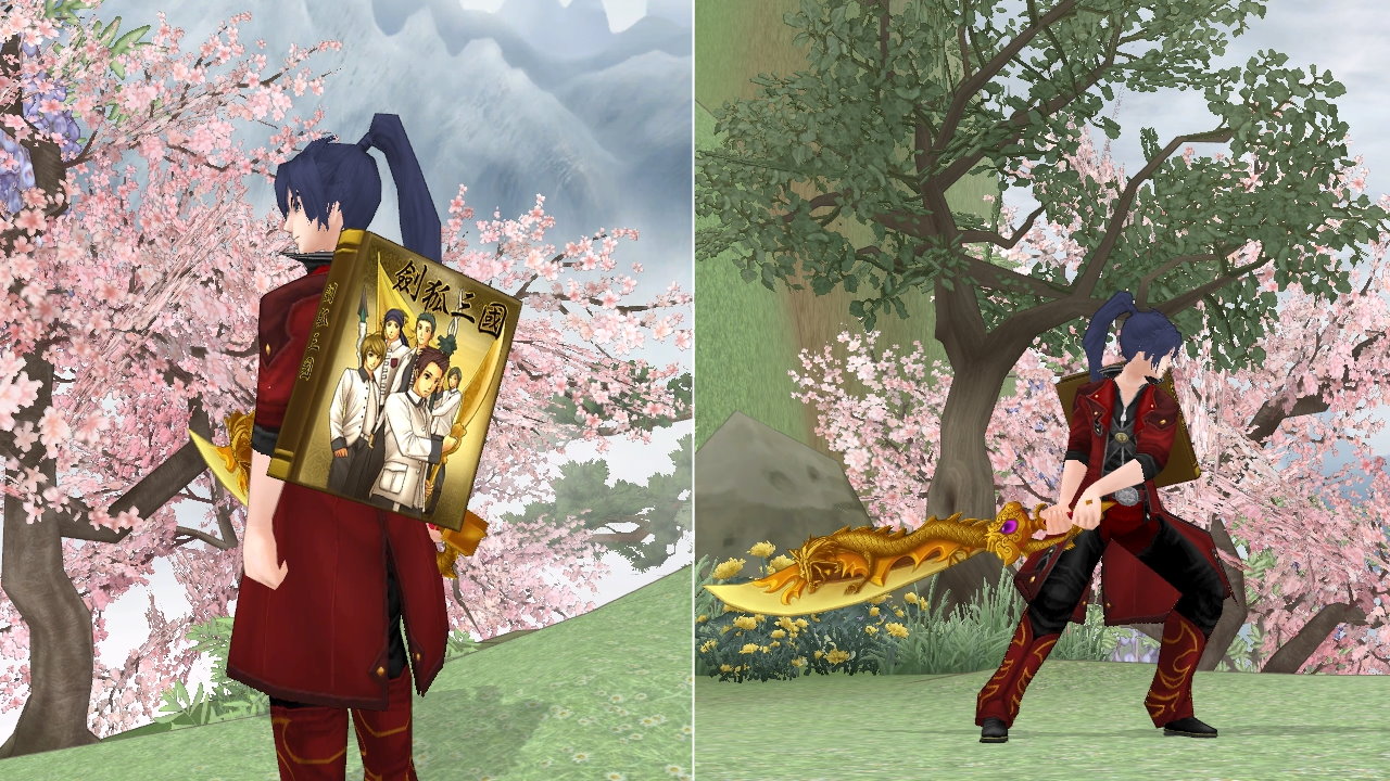 劍狐三國漫畫背甲、張菲用刀