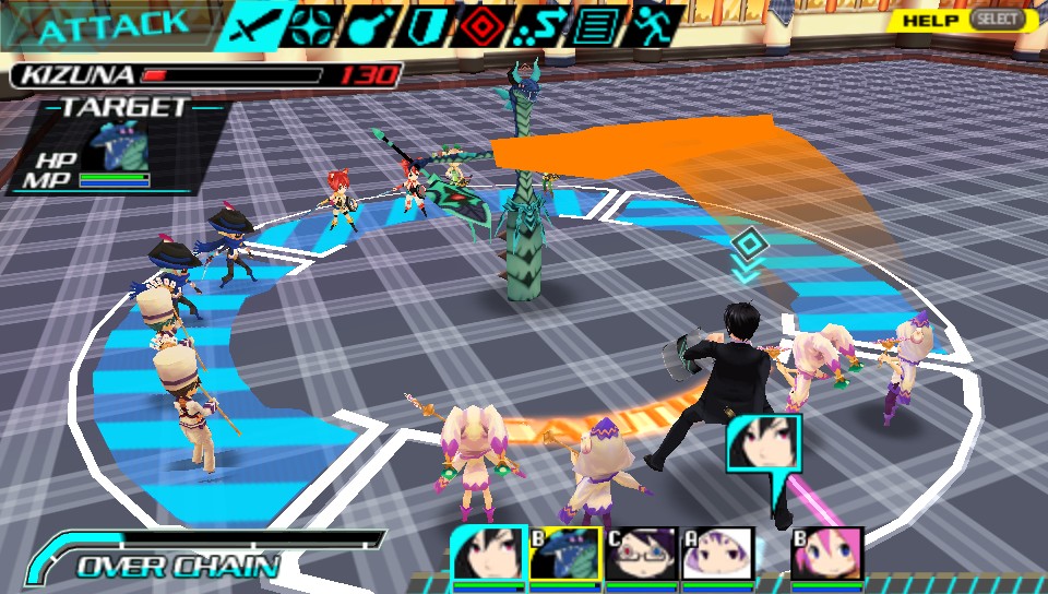 將雙手打開進行準備動作的污穢。下一回合會受到大攻擊的區域會顯示「CAUTION!」的字!