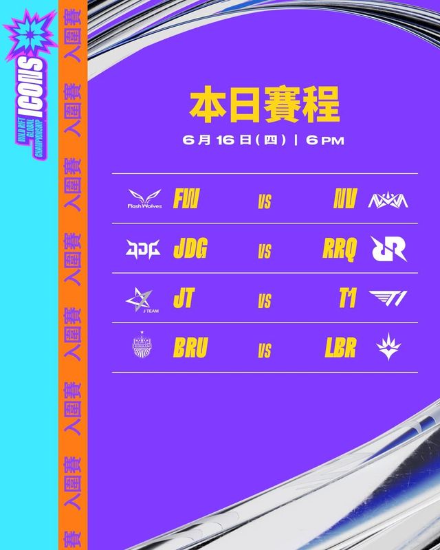 《英雄聯盟：激鬥峽谷》Icons 世界大賽閃電狼戰隊今日將出戰中國 WRL 勁旅 NOVA 戰隊《League of Legends Wildrift》