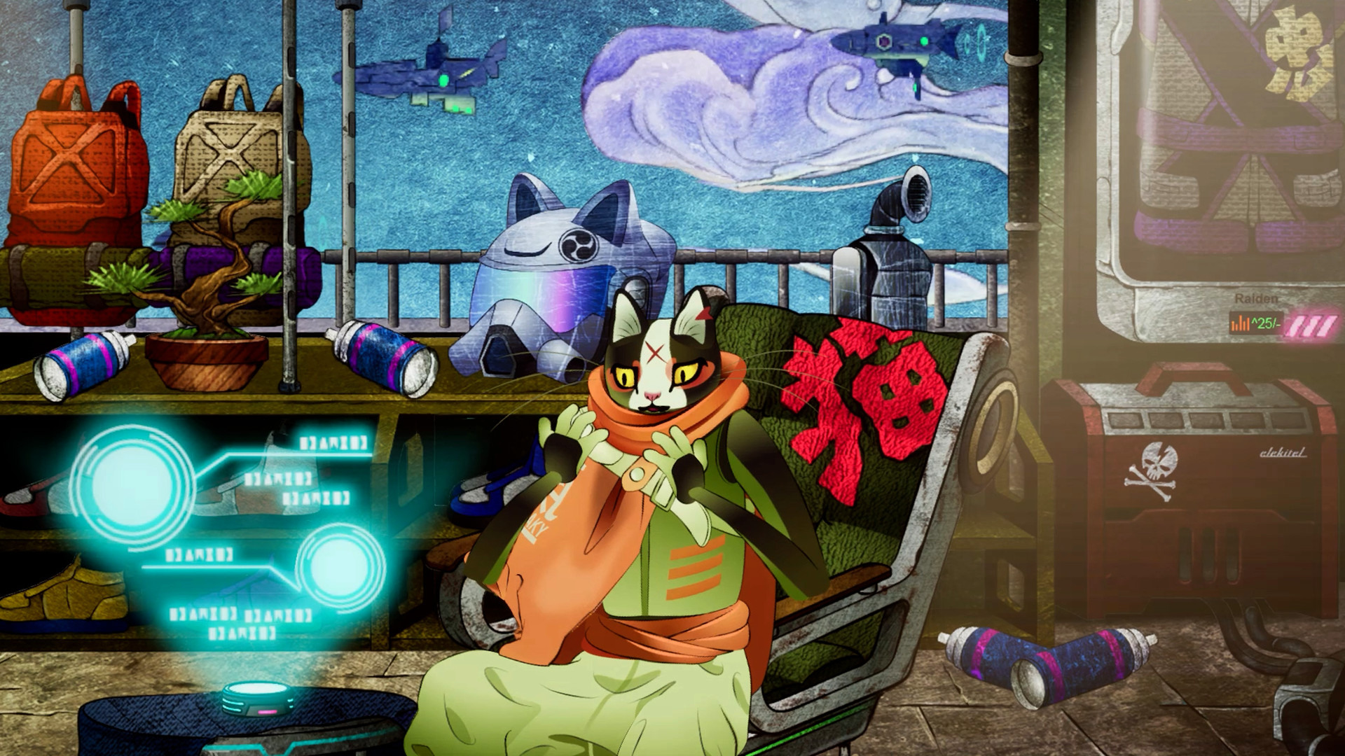 和风冒险游戏《浮世 Ukiyo》中文试玩影片公开 扮演武士猫解开谜团重返现实世界插图2