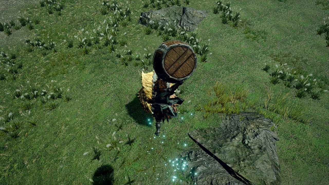 在翔蟲的幫助下,還能從空中投出大桶炸彈 image