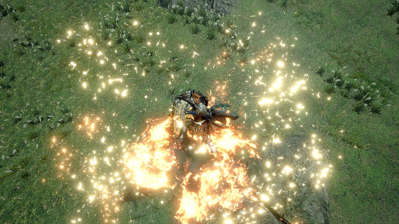 在翔蟲的幫助下,還能從空中投出大桶炸彈 image