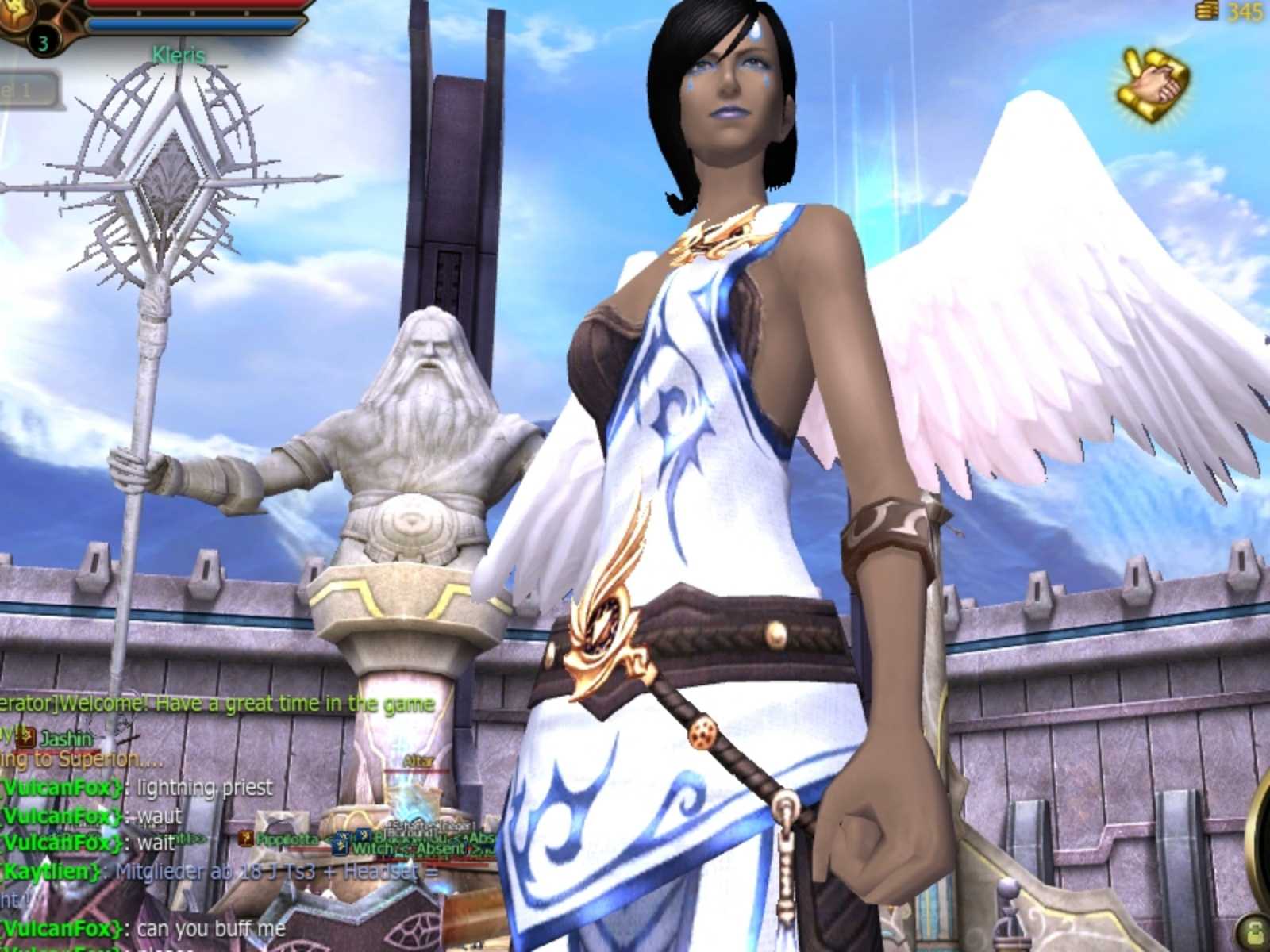 法師造型是希臘風格