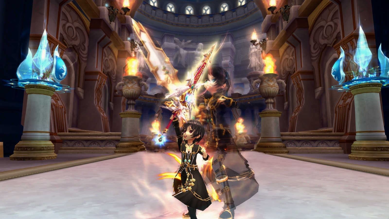 探索藍晶瀑布深處的密道 星界神話 職業特殊技能覺醒 Astral Realm 巴哈姆特