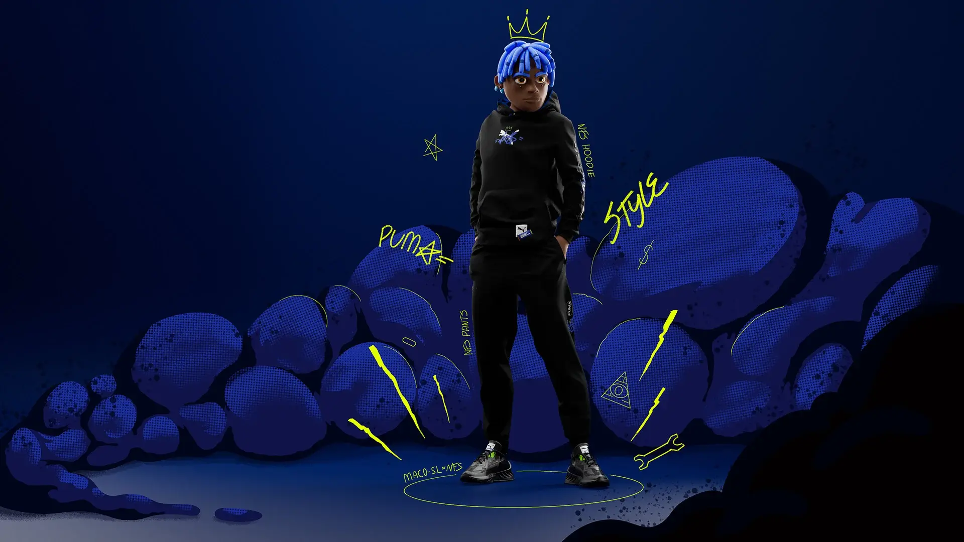 PUMA 发表《极速快感：桀骜不驯》跨界联名款服饰与球鞋 结合经典游戏与街头文化插图4