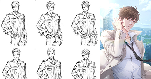 《恋与制作人》独家专访 期盼带给玩家真实恋爱心动体验 白起、许墨手绘稿首次曝光