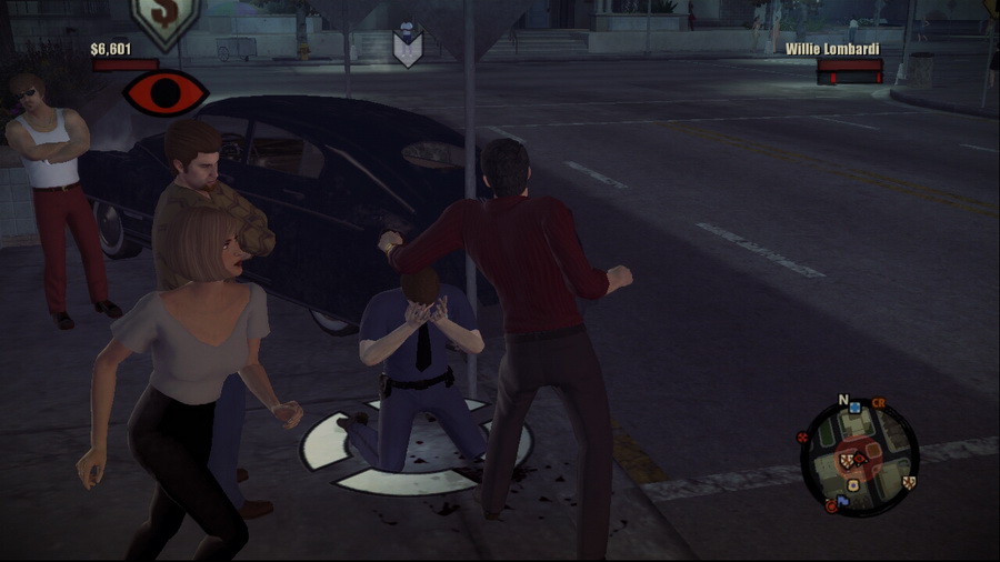 在街上犯案後若被路人目擊,頭上會出現眼睛圖示,若不趕緊收買或處理掉他們,就有可能惹來警方追緝