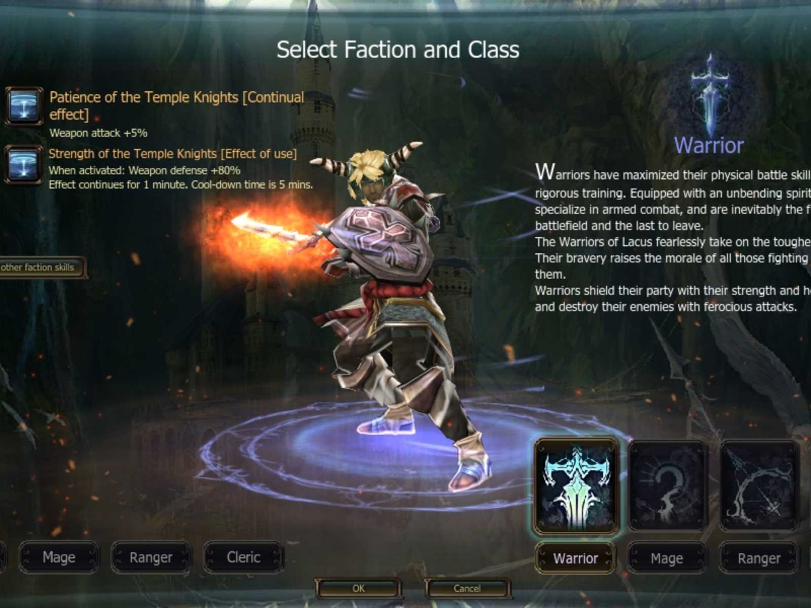 Temple Knight的攻擊型戰士看起來就非常煞氣