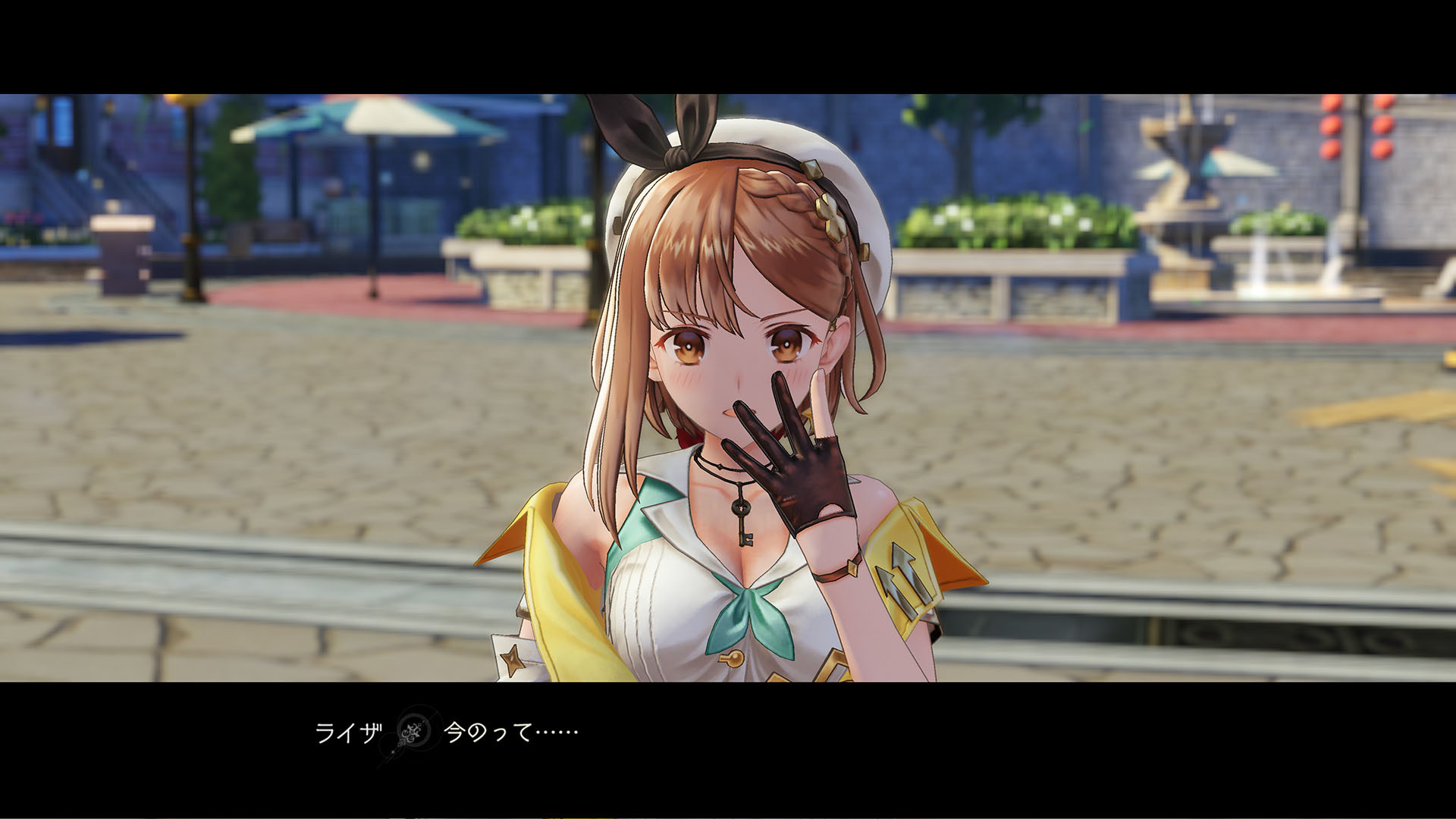 聽著塔奧他們介紹街道的途中,萊莎與某位女性擦肩而過。她的氛圍似乎有點似曾相識……? image