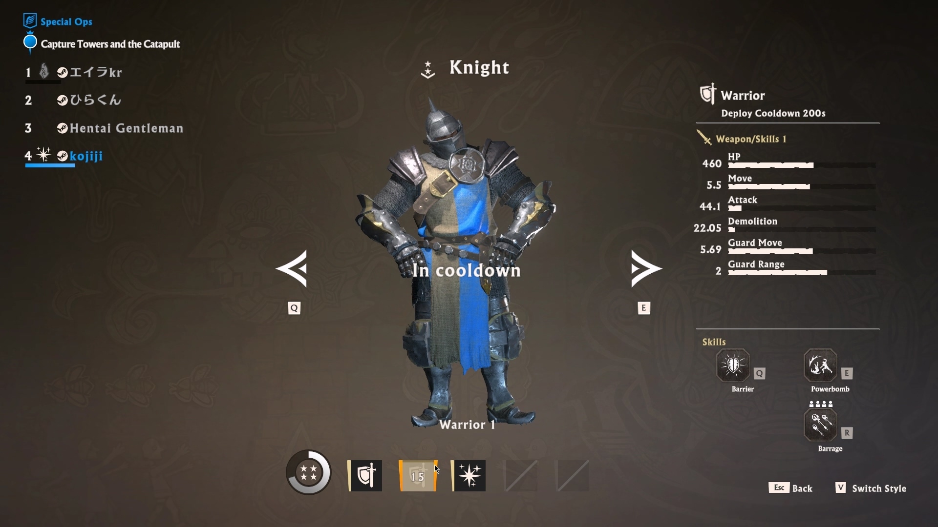 高階角色戰力更強,但掛掉的話冷卻時間比較久 image