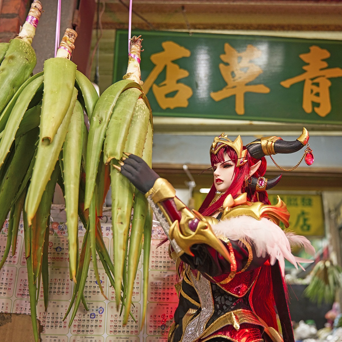 紅龍女王雅立史卓莎來到台灣啦!(照片來源:霹靂布袋戲粉絲團) image