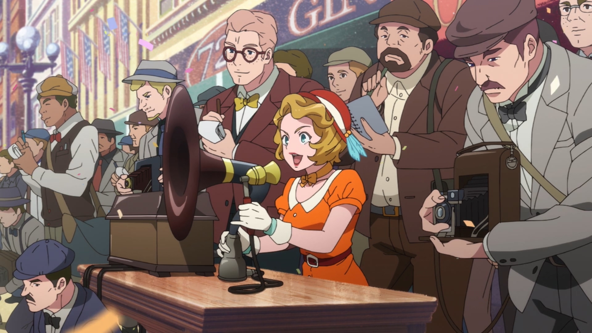 出發點的熱烈氣氛、富有時代感的服裝與道具,讓畫面看起來相當有趣 image