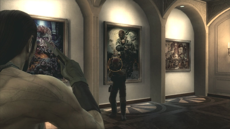 凡普使用飛刀瞄準敵人頭部