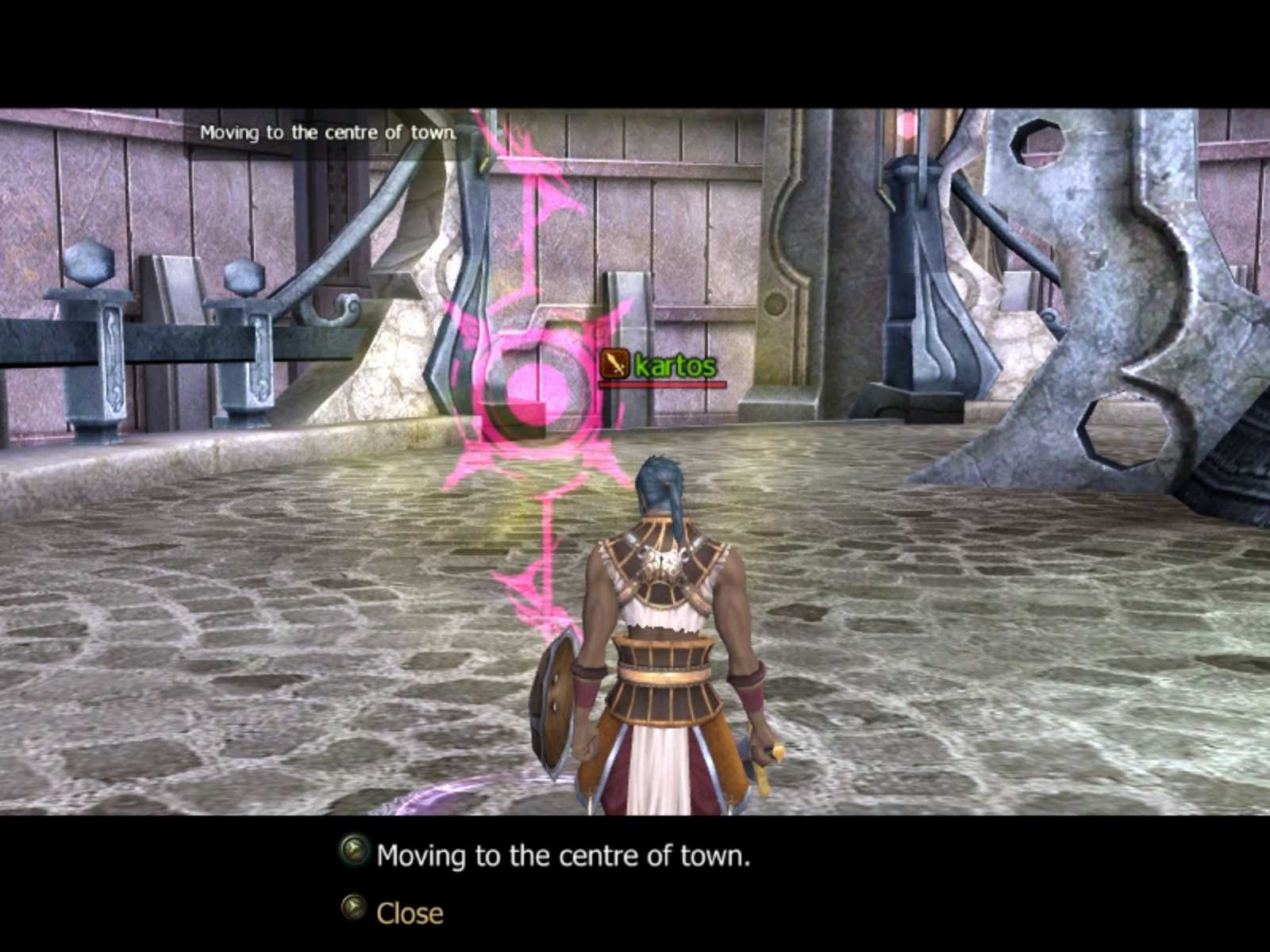 聖壇處後方的紅色標記