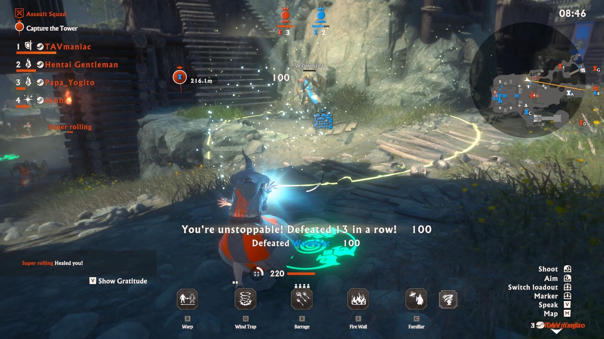 巫師的法術威力驚人,但最好不要站太前面 image