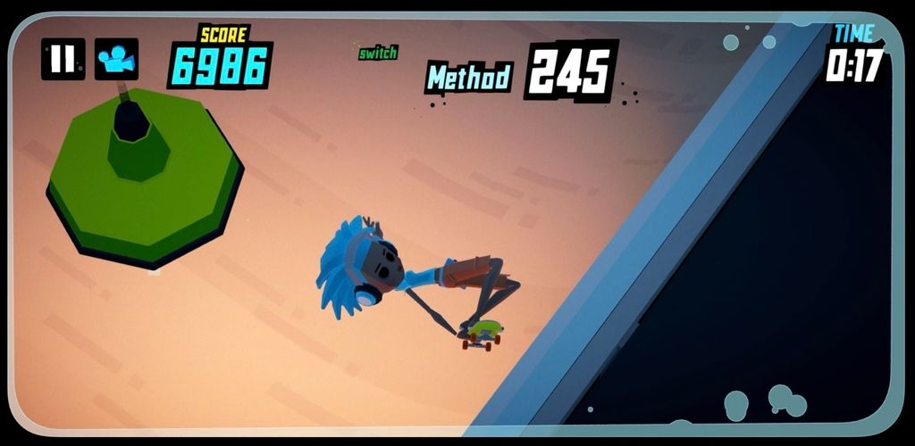 《Pocket HalfPipe》獨立開發者新作《口袋滑板 Pocket Skate》於 App Store 商店推出