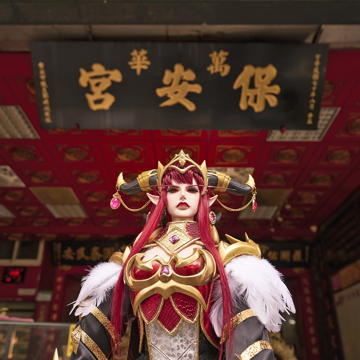 紅龍女王雅立史卓莎來到台灣啦!(照片來源:霹靂布袋戲粉絲團) image