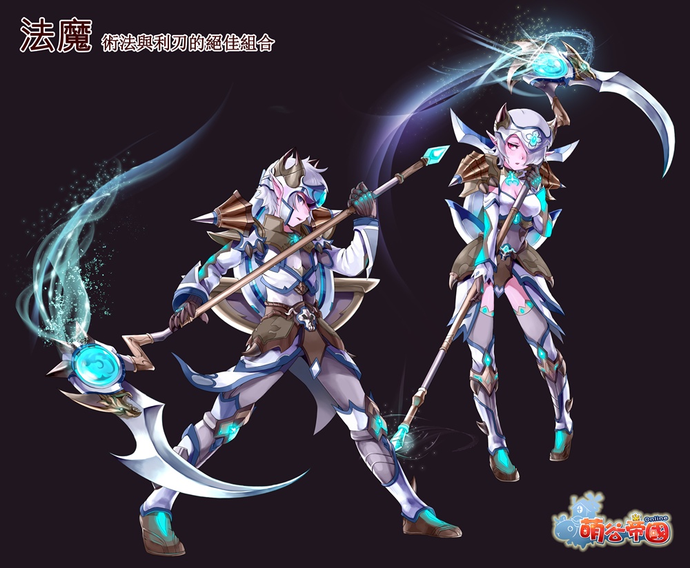 手持著巨大鐮刀,狡猾陰險的邪惡法師,善以詭奇的術法,運用各種異常狀態將對手玩弄於股掌間,凌駕對手之上