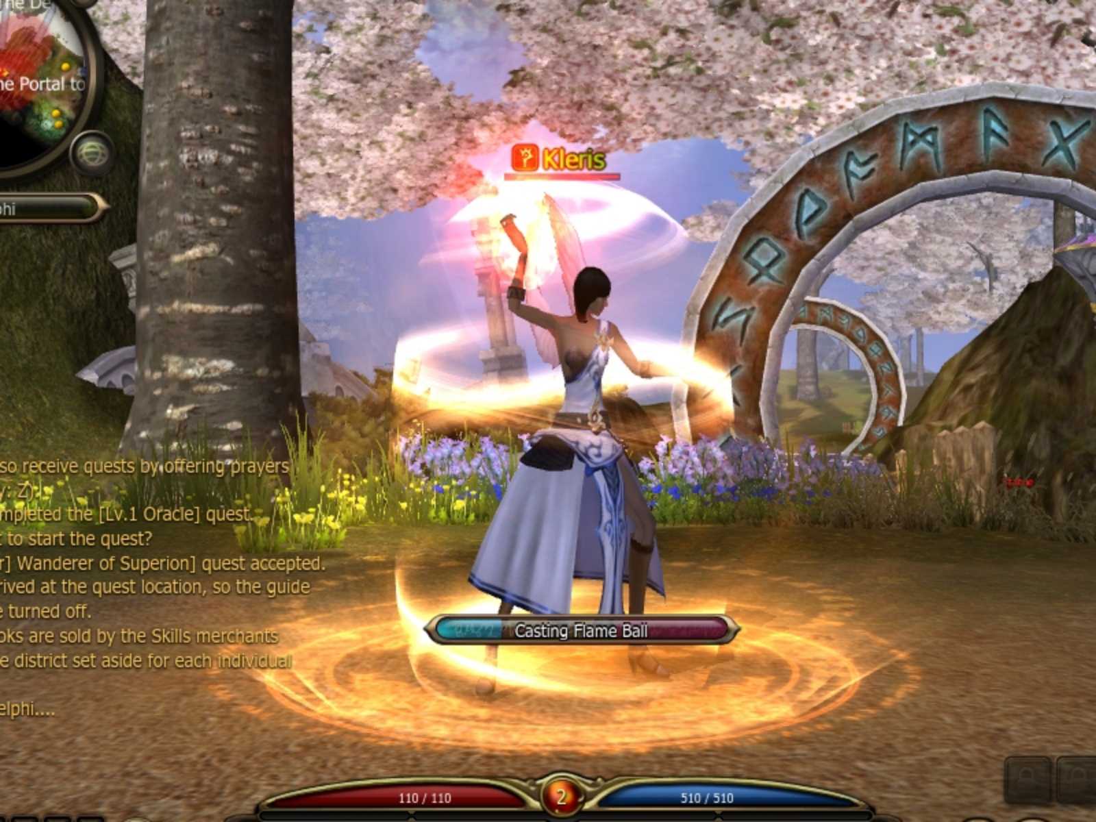 法師能夠施展華麗的元素法術