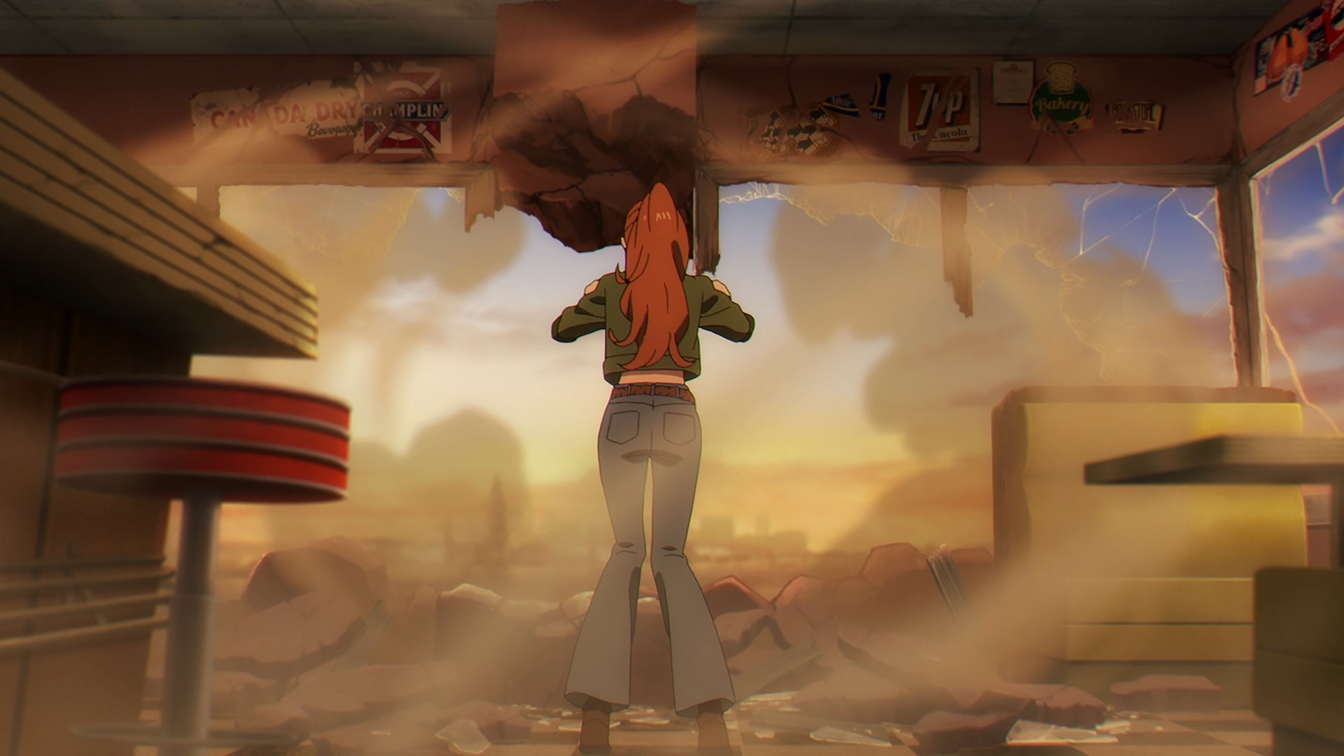 帥氣衝出去的命運,但她走的不是門、不是窗戶、而是直接破牆… image