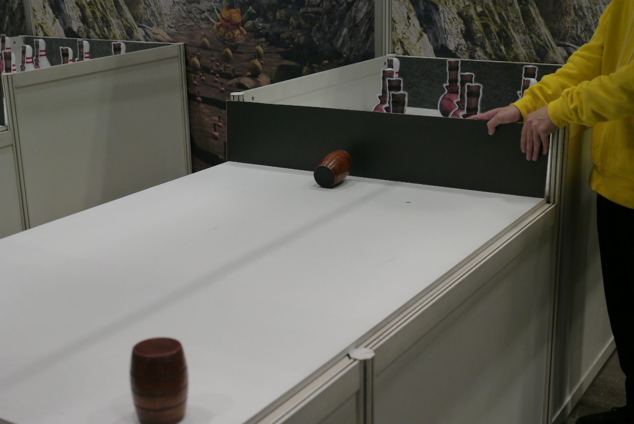 還可以玩到「迷你木桶 滾滾木桶挑戰(ミニタル タルコロチャレンジ)」(左邊照片)以及「投射器射靶(スリンガー射的)」(右邊照片)等等的遊樂設施 image