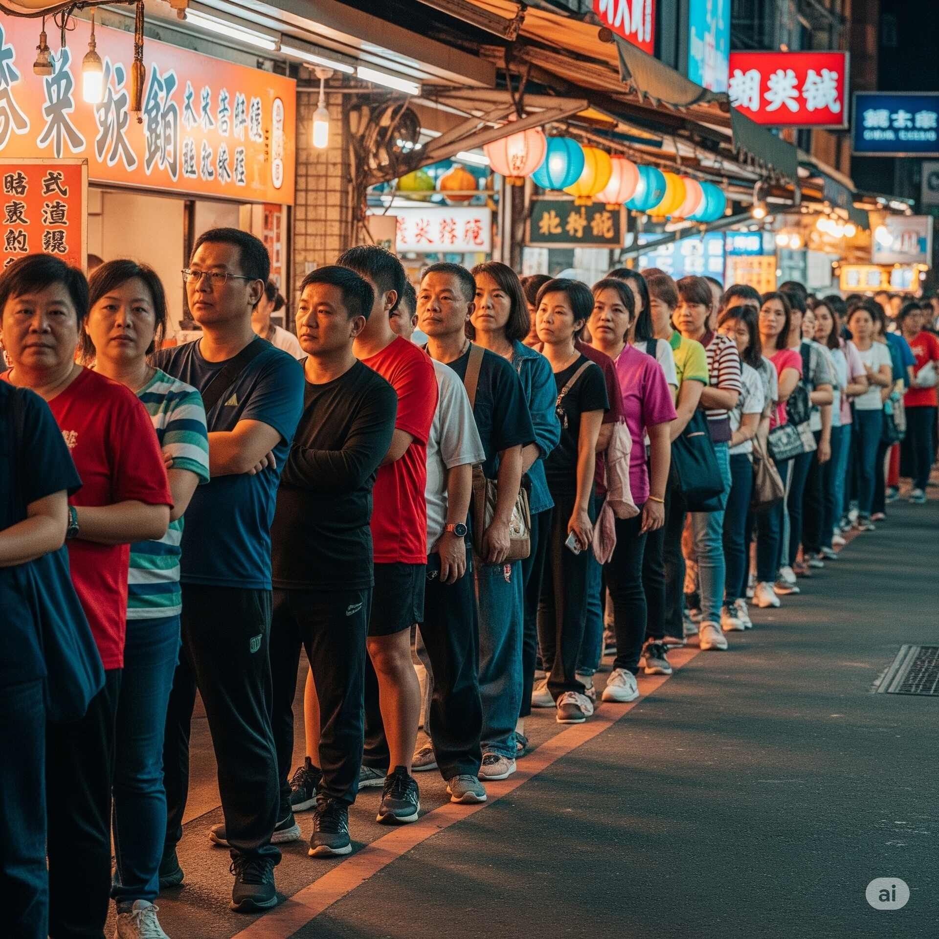 無聲的秩序：台灣排隊文化深度解析 - x778888778的創作 - 巴哈姆特