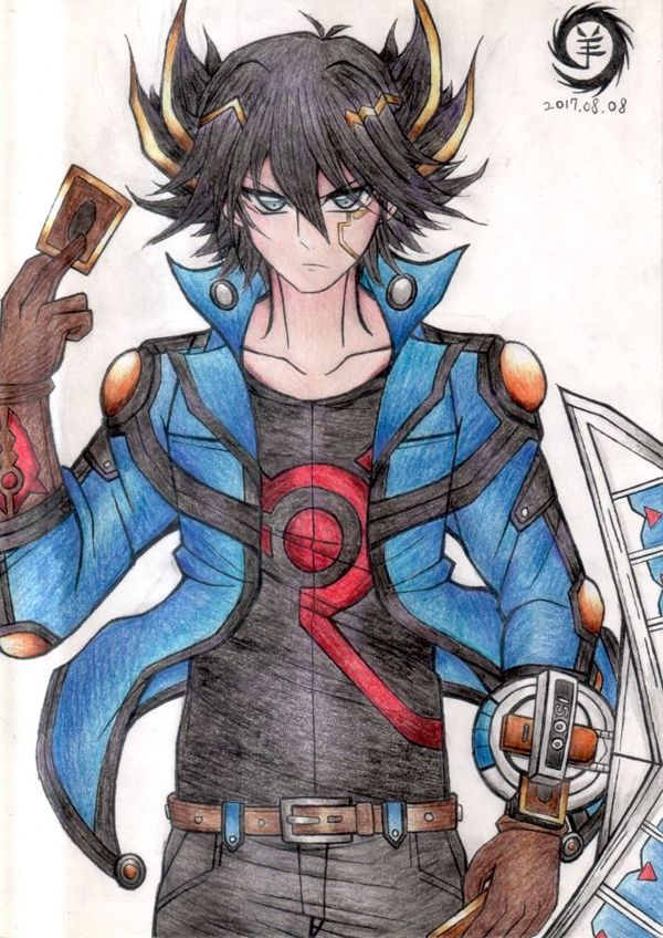 遊戯王 5D's 不動遊星 青 スターダストドラゴン ジャンク スリーブ 未