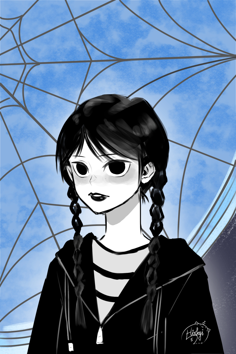 落書き (Wednesday Addams) - shar6121的創作 - 巴哈姆特