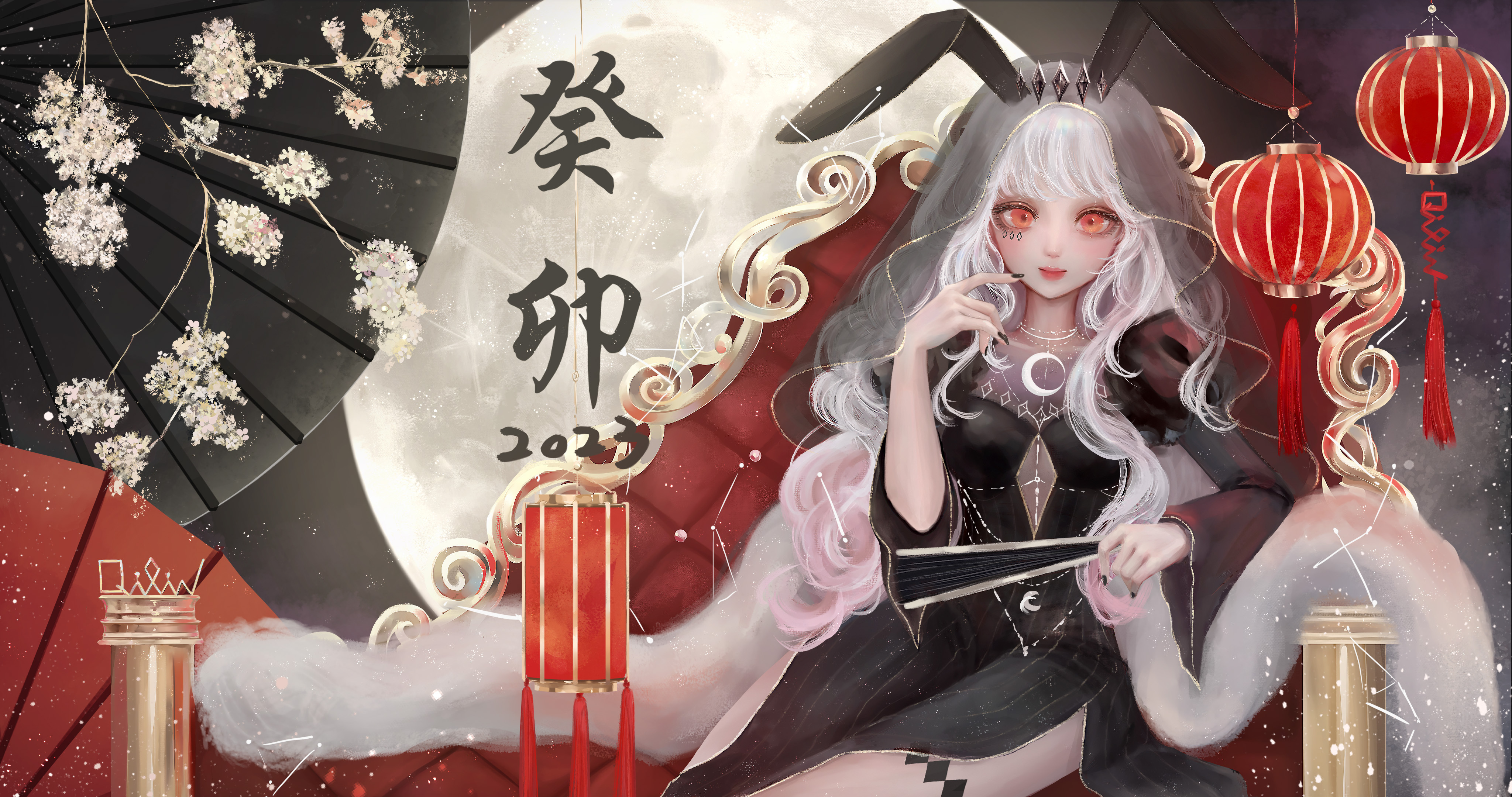 【OC】兔年賀圖! - qilinlin的創作 - 巴哈姆特