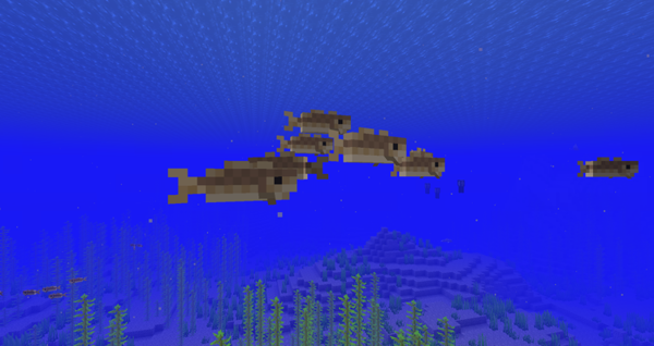 Minecraft 1 13 新生物魚 海龜介紹 Jerry3610的創作 巴哈姆特