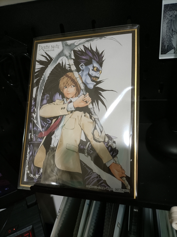 DEATH NOTE 小畑健 直筆イラスト サイン色紙 夜神月 小畑健 イラスト