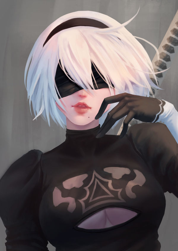 2b fanart - ArchieZ的創作 - 巴哈姆特