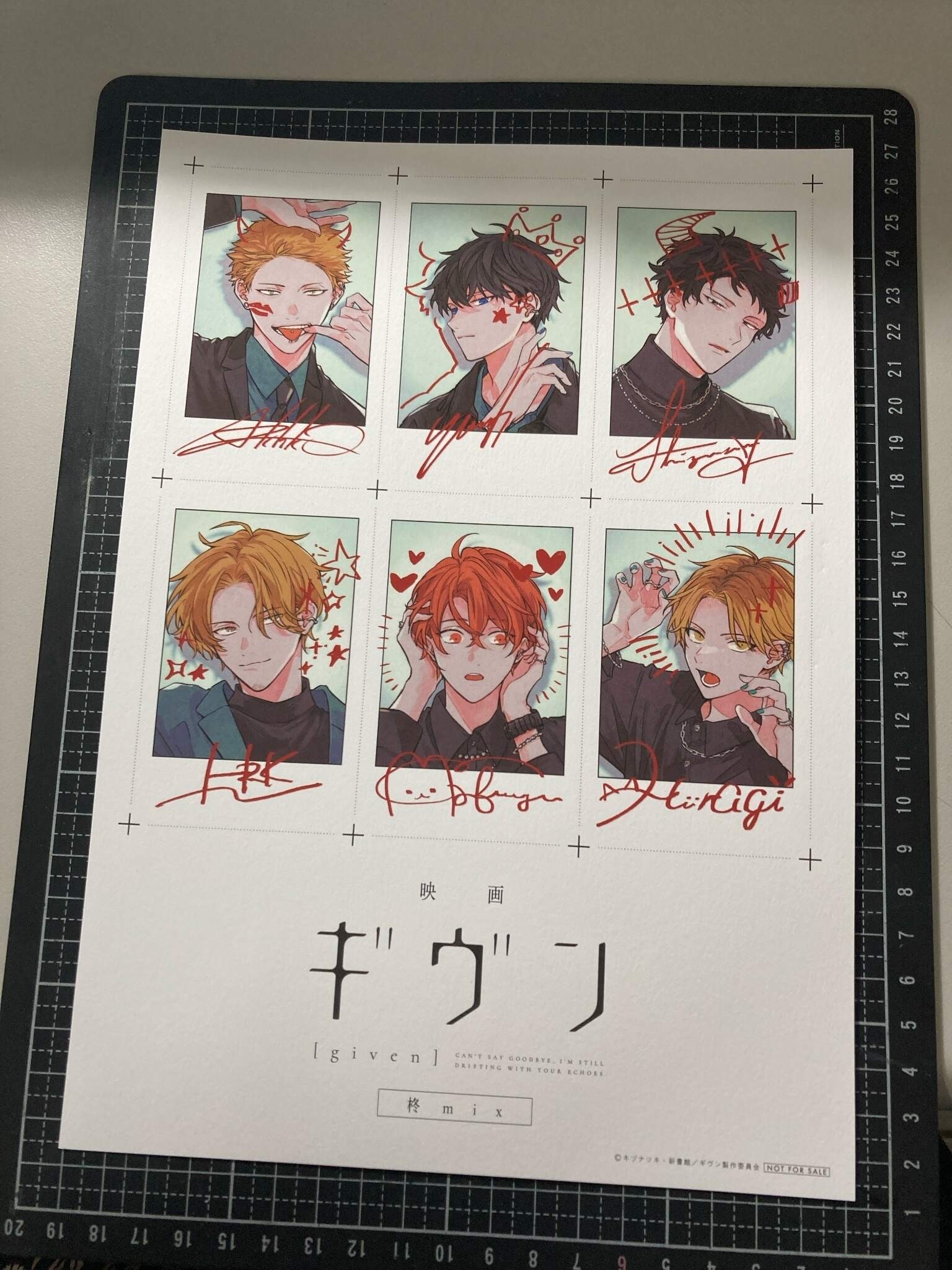 givenギヴン 映画特典 台湾特別放映 台湾特典 来場者特典