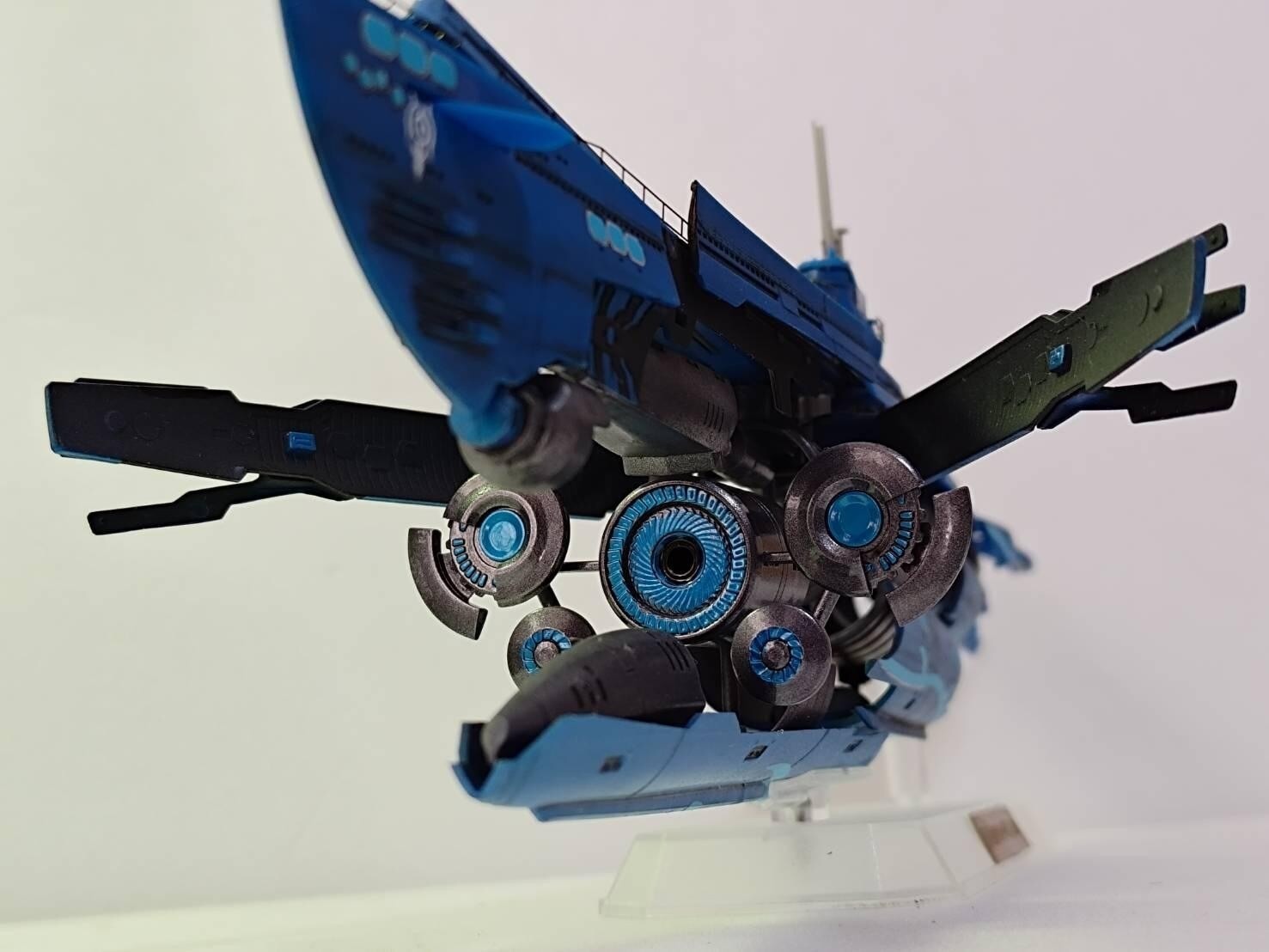 蒼鋼伊401 潛水空母1/350 | 超重力炮展開| 製作心得- s95303012的創作 