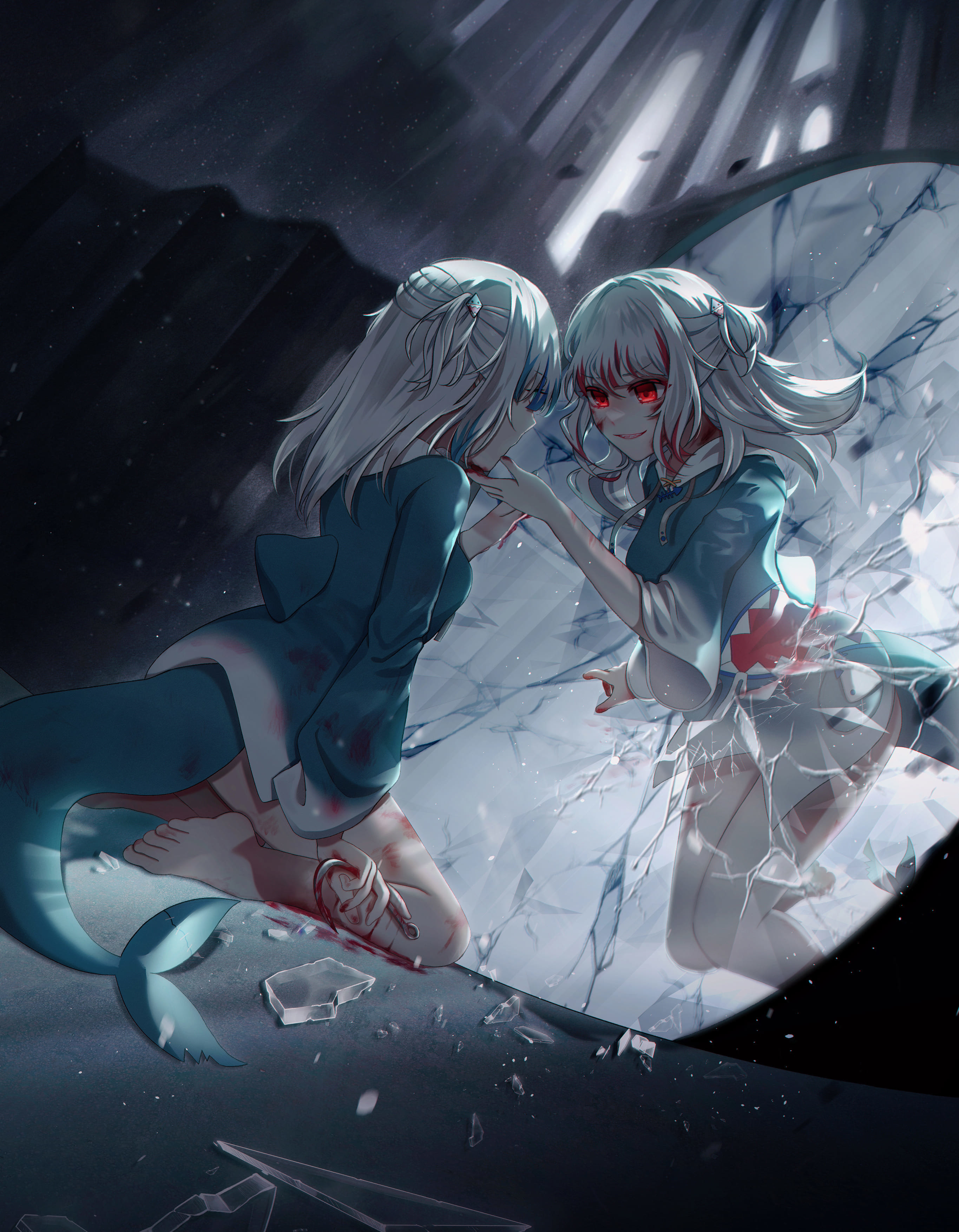 【繪圖】Gawr Gura HololiveEN Vtuber -REFLECT - nana062666的創作 - 巴哈姆特