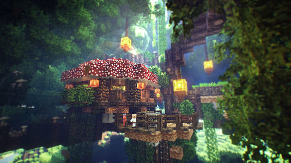 【封面】Minecraft x 蘑菇樹 - duck8109的創作 - 巴哈姆特
