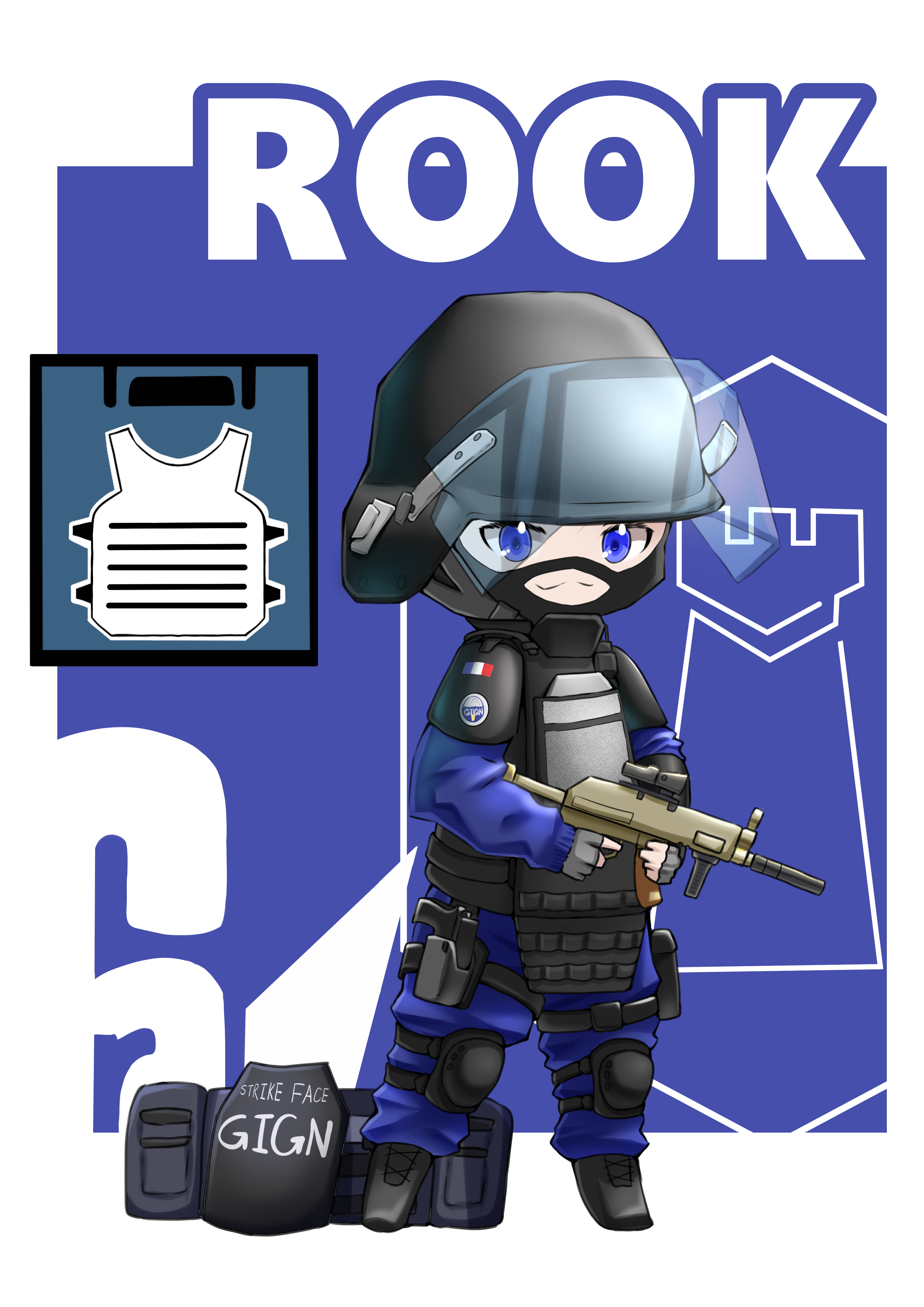 [達人專欄] 繪圖二創 - RainbowSix Siege - ROOK - chaosolivier的創作 - 巴哈姆特